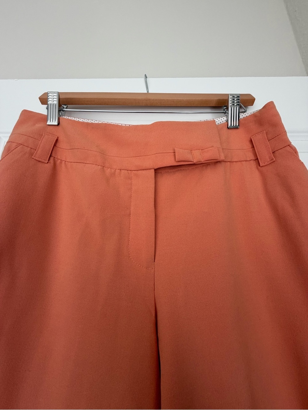Dalia Coral Peach Women's Straight Leg Pants - Picture 5 of 7